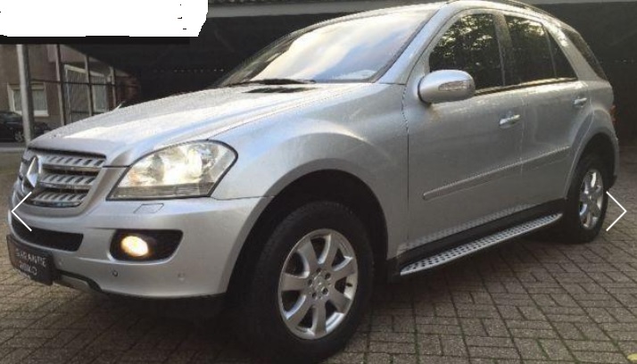 Left hand drive MERCEDES ML CLASS ML 280 CDI 4 MATIC